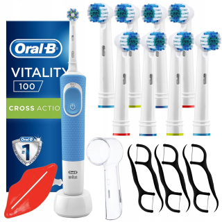 Elektrická zubná kefka Oral-B Vitality 100 Cross Acion, modrá