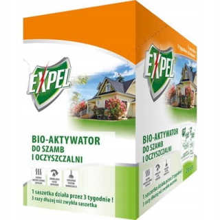 Expel Bacteria Activator pre septiky VÔŇA 20 vrecúšok ŠTARTÉR NA ČISTENIE ODPADOVÝCH VÔD