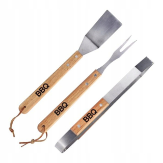 Edco BBQ GRIL SADA NÁRADU 3 KS 5X34CM NEREZ/DUB