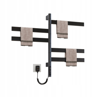 SIOYIE elektrický kúpeľňový radiátor 120 W 450 x 675 mm biely