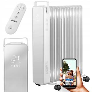 EBERG 2500 W biely olejový radiátor