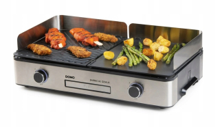DOMO DO9259G - Elektrický stolný gril Barbeque, 2 zadné zóny, proti zadretiu