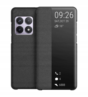 Flipové puzdro YouTab pre POCO F6 Pro / Redmi K70 Pro Smart View Leather čierne