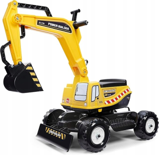 Rýpadlo FALK JCB DIGGER Rotačná žltá pohyblivá lyžica od 3 rokov