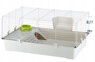 Klietka pre hlodavce - FERPLAST RABBIT 100 Veľká klietka pre králiky, BIELA
