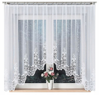 Hotová záclona - Krátka opona pre kuchyňu obývacej izby výber 300x160 cm
