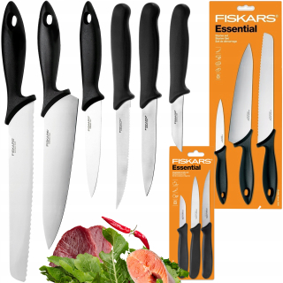 Sada nožov - Fiskars Set Set 6 kuchynských nožov nevyhnutné