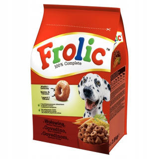 Granule pre psa - FROLIC Suché krmivo pre psov Hovädzie mäso 2,8 kg