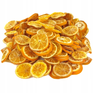 Dekoračné sušené plátky pomaranča, 250 g, približne 105 kusov