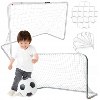 FUTBALOVÁ BRANKA BIELA 213x150x75 IDEÁLNA DO ZÁHRADY A NA IHRISKÁ PRE DETI
