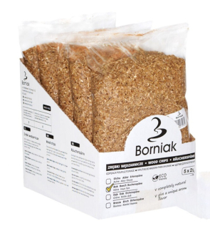 Drevná štiepka na údenie a grilovanie Borniak buk 0,5 kg 2 l