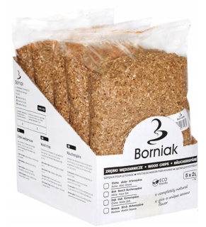 Drevná štiepka na údenie a grilovanie Borniak javor 2 kg 10 l
