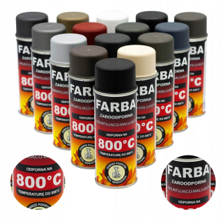 Krbové náradie - Žiaruvzdorná farba v spreji 400 ml Hansa 16 farieb