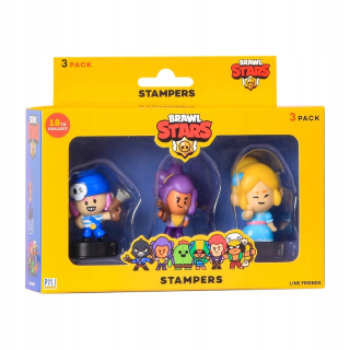 Brawl Stars 3 balenie séria 1 figúrky s pečiatkami - náhodný výber