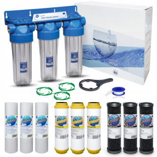 Zmekčovač pitnej vody - Vodný filter 3/4 '' Aquafilter + vložky