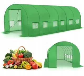VEĽKÁ Fólia na záhradný fóliový tunel XXL UV 3x6x2m 12 okien