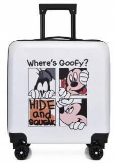 DETSKÝ CESTOVNÝ KUFOR GOOFY MICKEY MOUSE KOMBINOVANÝ 4 KOLESÁMI