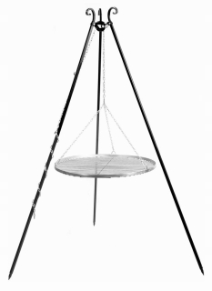 VEĽKÝ ZÁHRADNÝ STROJÍK GRIL NEREZOVÝ ROŠT 70 CM