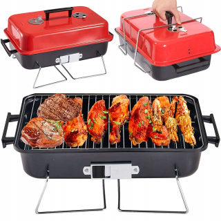 BBQ gril na drevené uhlie 48 x 28 cm