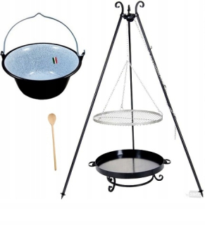 GRIL nerezový rošt 55cm ohnisko KOCIOKOŁ 16L