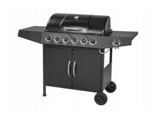 GRILL MEISTER Veľký plynový gril 6+1 7 horákov 17,3kW + hadica s redukciou