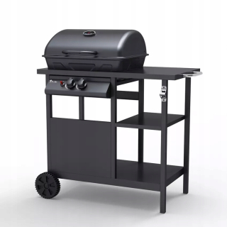 Bagnét Verd BBQ plynový gril 2 horáky 5,5kW so stolom na kolieskach