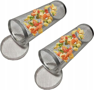 GRILOVACÍ KOŠ NA ZELENINU GRIL 30CM SADA 2 ks