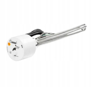 PORUCHOVÝ OHRIEVAČ S TERMOSTATOM 3kW 3000W 5/4'', 3-FÁZOVÝ, Z MEDE