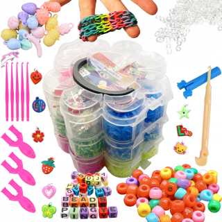 Kreatívna sada - Gumy na výrobu náramkov silným tkáčskym množstvom XXL Colors La Creativa HQ