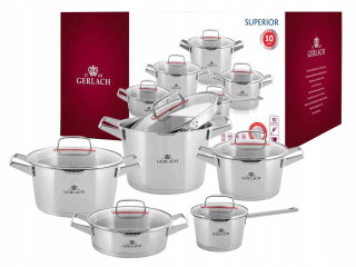 Súprava hrncov - Gerlach Superior Pot Set Indukcia 10l Buzz