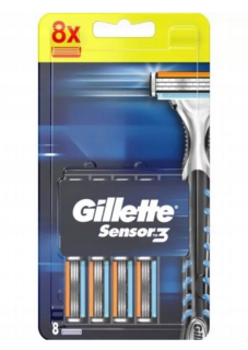 Gillette Sensor3 kazety do žiletky 8 kusov