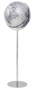 Glóbus APOLLO - 43 cm - strieborný