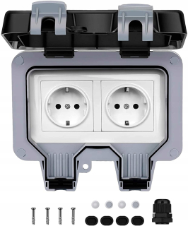 Nepremokavá elektrická zásuvka IP66