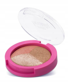 Golden Rose Miss Beauty Glow Baked Trio 3w1 4,5 g paleta do twarzy
