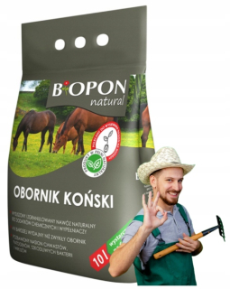 BIOPON KONSKÝ HNOJ PRÍRODNÉ HNOJIVO GRANULOVANÉ 10L