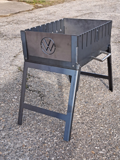 Mangal Grill 3mm S VLASTNÝM NÁPISOM Puzdro na 8 šampónov skladacie uhlie