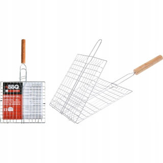 GRILOVACÍ rošt na grilovanie mäsa, uzavretý, rošt 21x23cm BBQ GRIL