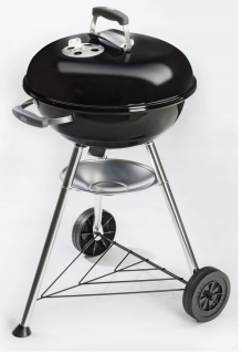 Záhradný gril na drevené uhlie okrúhly guľový Ø 44 LET'S BBQ