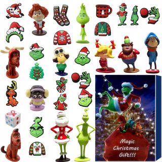 Vianočné darčeky adventný kalendár Grinch