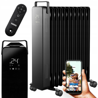Olejový radiátor - Ropný chladič 2500 W termostat