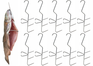 Trojitý háčik na údenie rýb JA Stallux 3 mm 24 cm