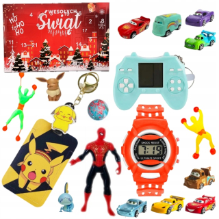 H ADVENTNÝ KALENDÁR PRE CHLAPCA AUTÍČKY SLEDUJTE HRU POKEMONOV
