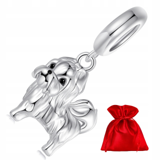 H280 Shih Tzu prívesky pre psov strieborné korálky striebro 925