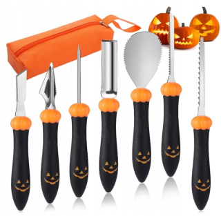 Sada pre Halloween - Halloweenské náradie na vyrezávanie tekvice