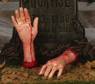 UMELÁ RUKA, Odrezaná ruka, ZDOBENÝ HALLOWEEN