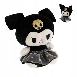 HELLO KITTY plyšový maskot KUROMI BLACK GOLD 105 cm MEDVEĎ