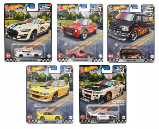 Sada autíčok - Hot Wheels Premium Boulevard Set s 5 automobilmi 66-70