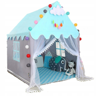 DETSKÝ HRAČSKÝ STAN TEEPEE GARLAND HRACÍ DOMČEK MODRÁ