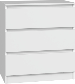 TopEshop Malwa komoda 70 x 40 x 75cm biely lesk