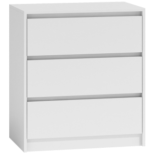 TopEshop Karo komoda 70 x 43 x 78cm matná biela
